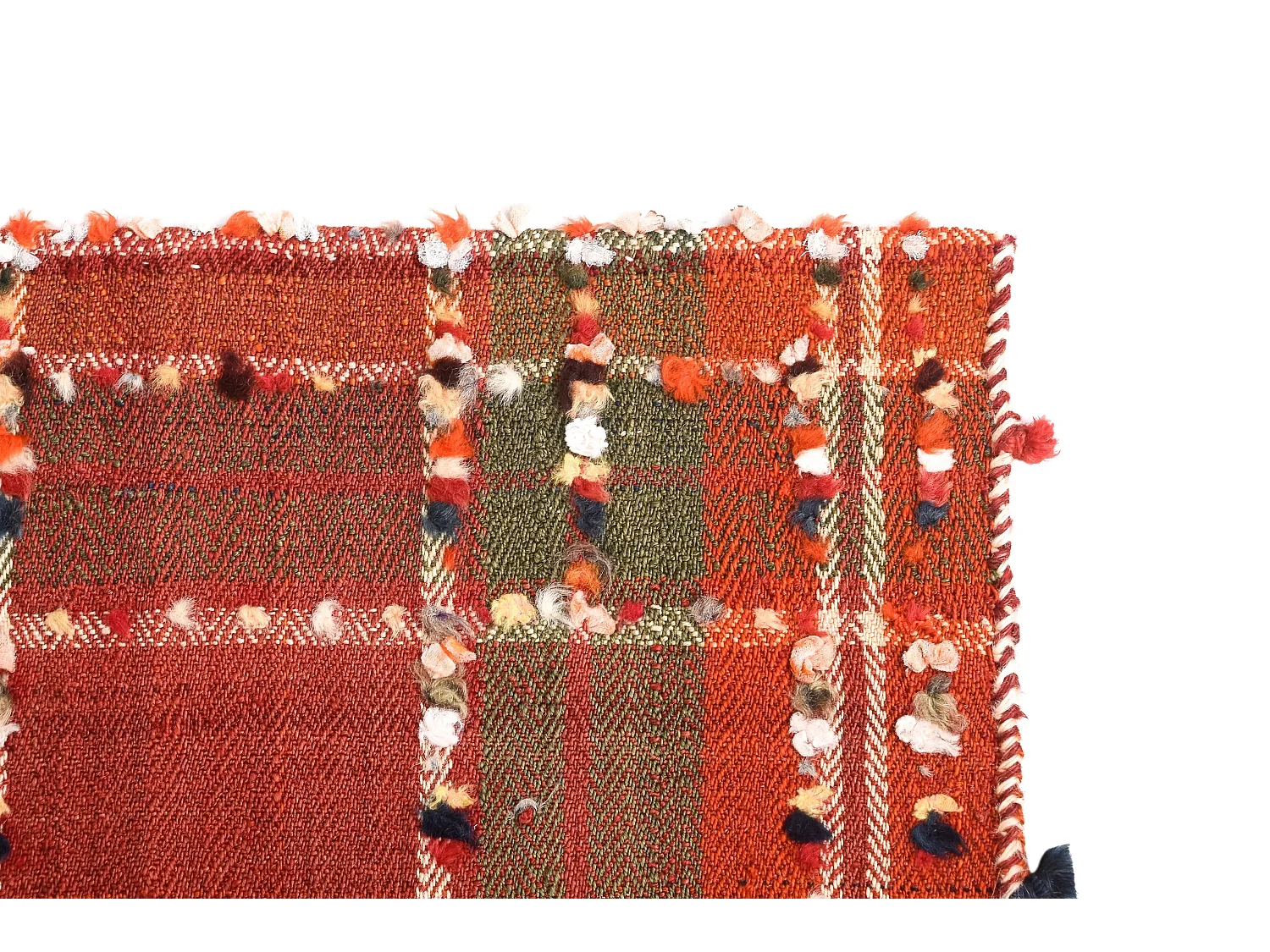 Wollteppich 153x199 Grün Jajim