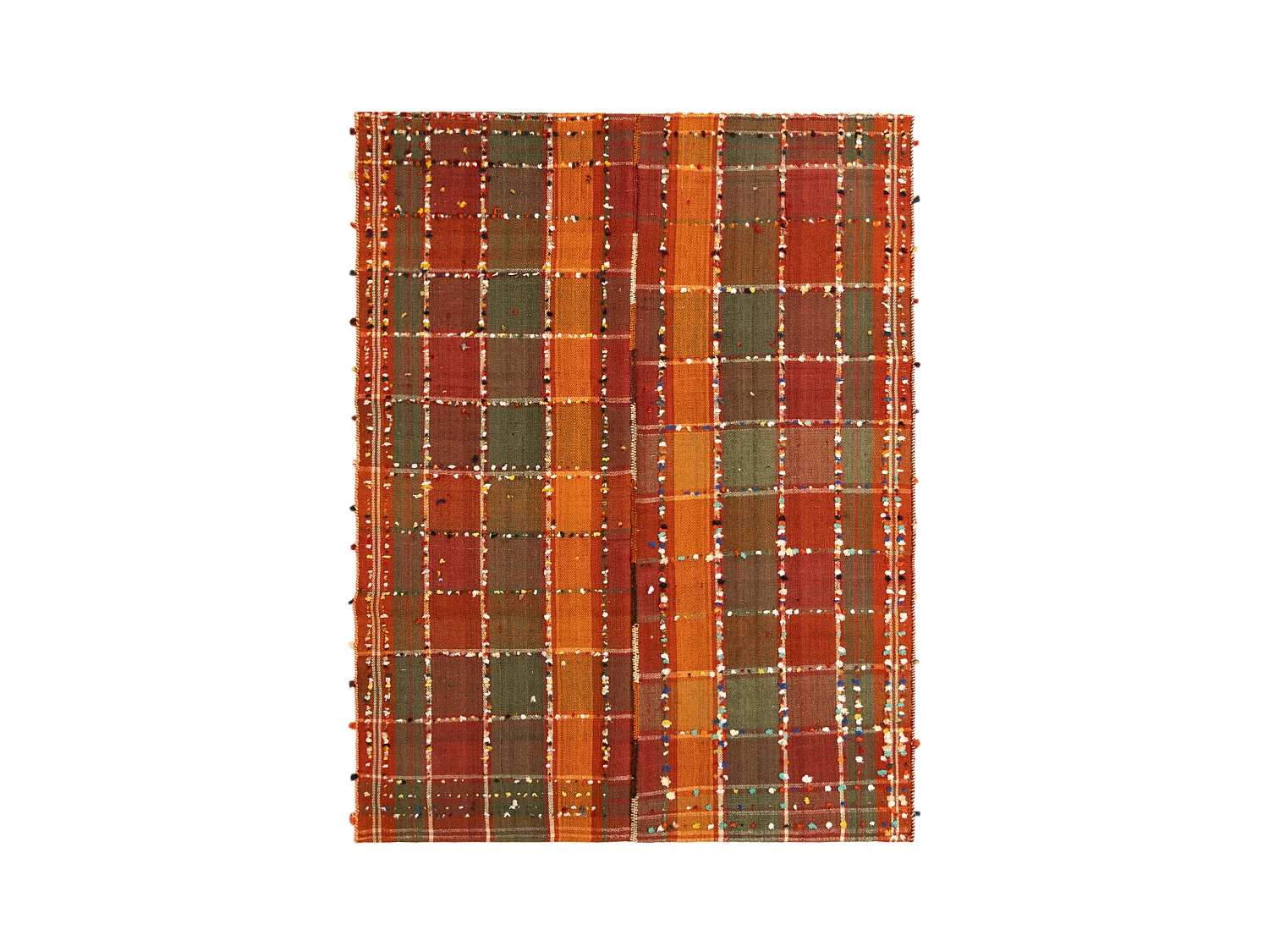 Tapis de laine 153x199 vert Jajim