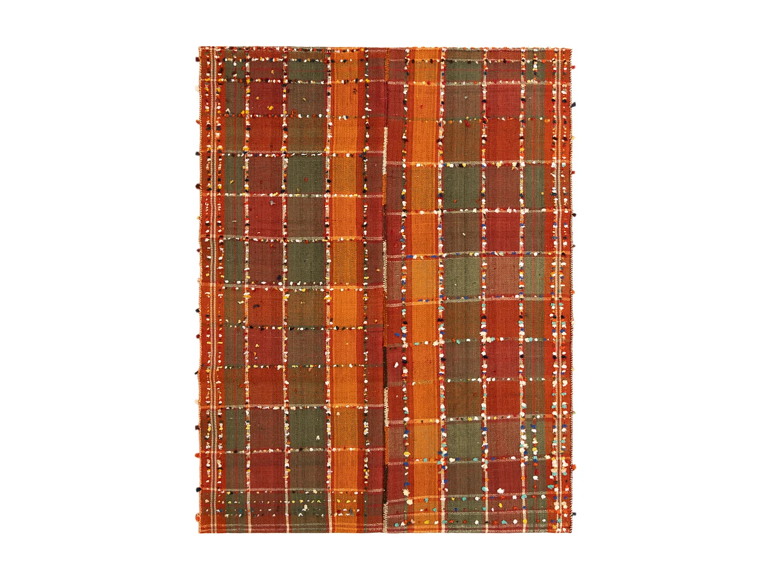 Tapis de laine 153x199 vert Jajim