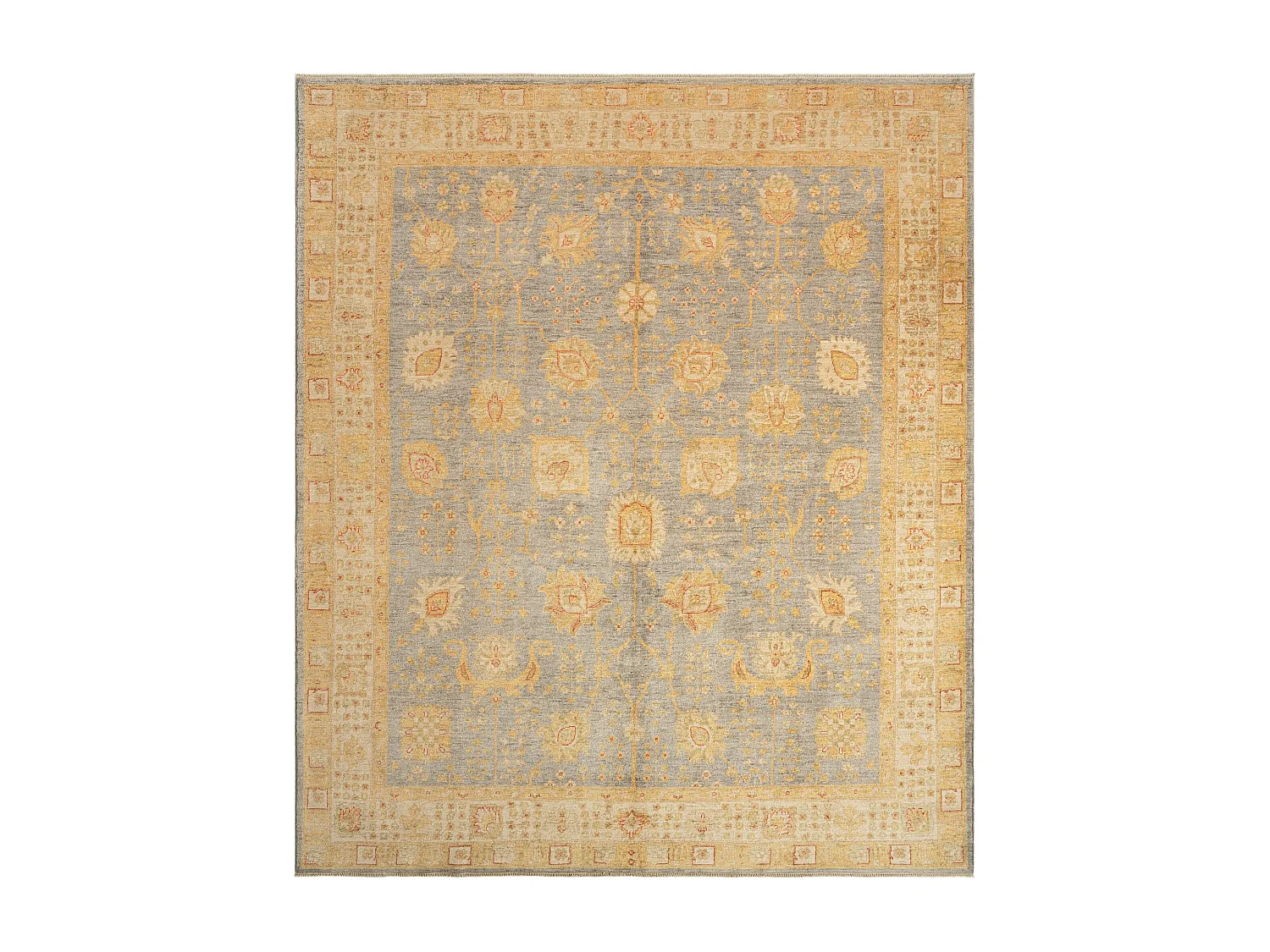 Wollteppich 249x297 Grau Kaizar