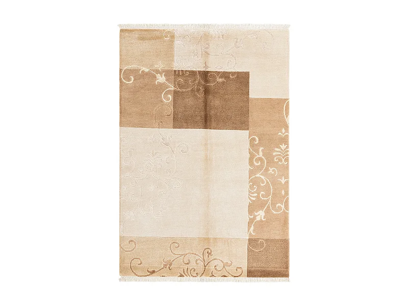 Tapis de laine 140x201 brun Darya