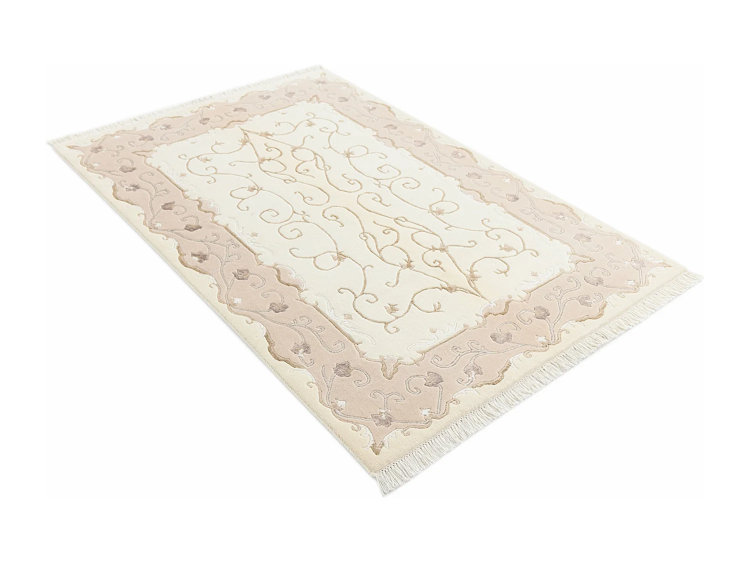 Tapis de laine 119x183 beige Darya