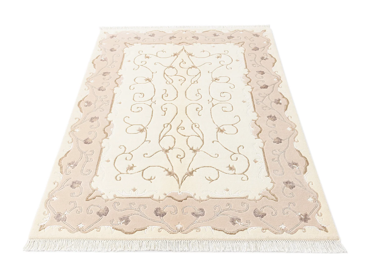Tapis de laine 119x183 beige Darya