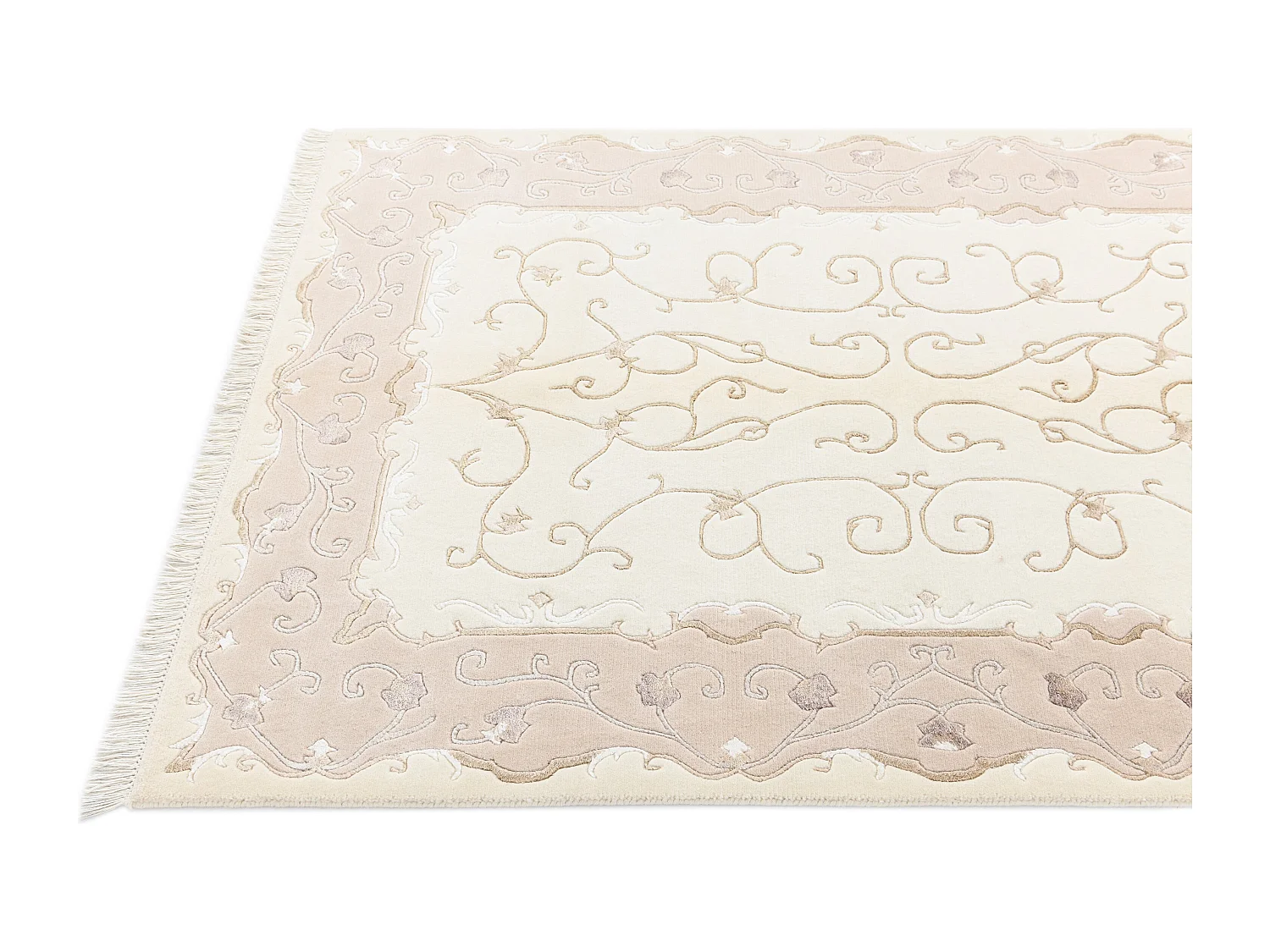 Tapis de laine 119x183 beige Darya