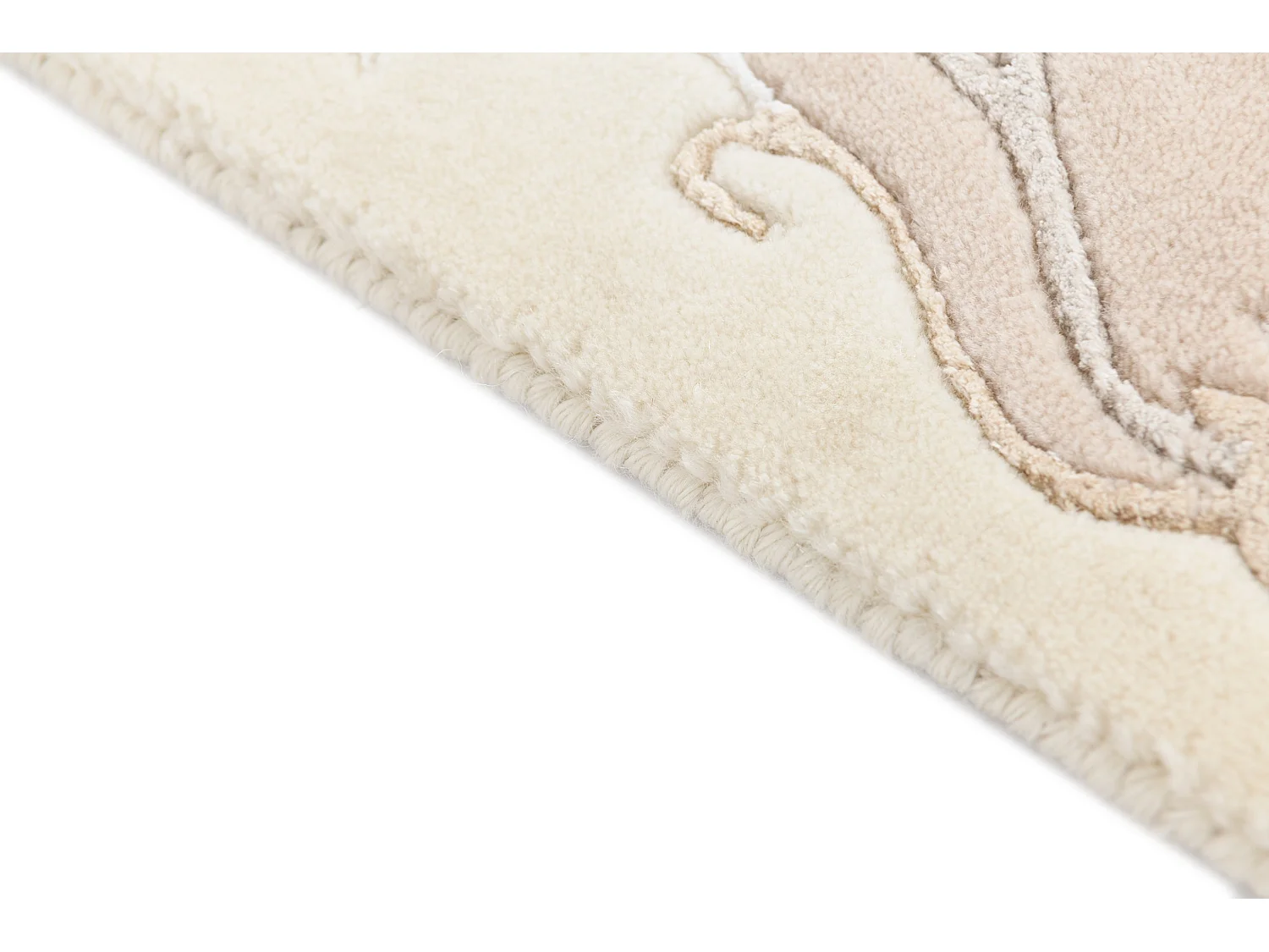 Tapis de laine 119x183 beige Darya