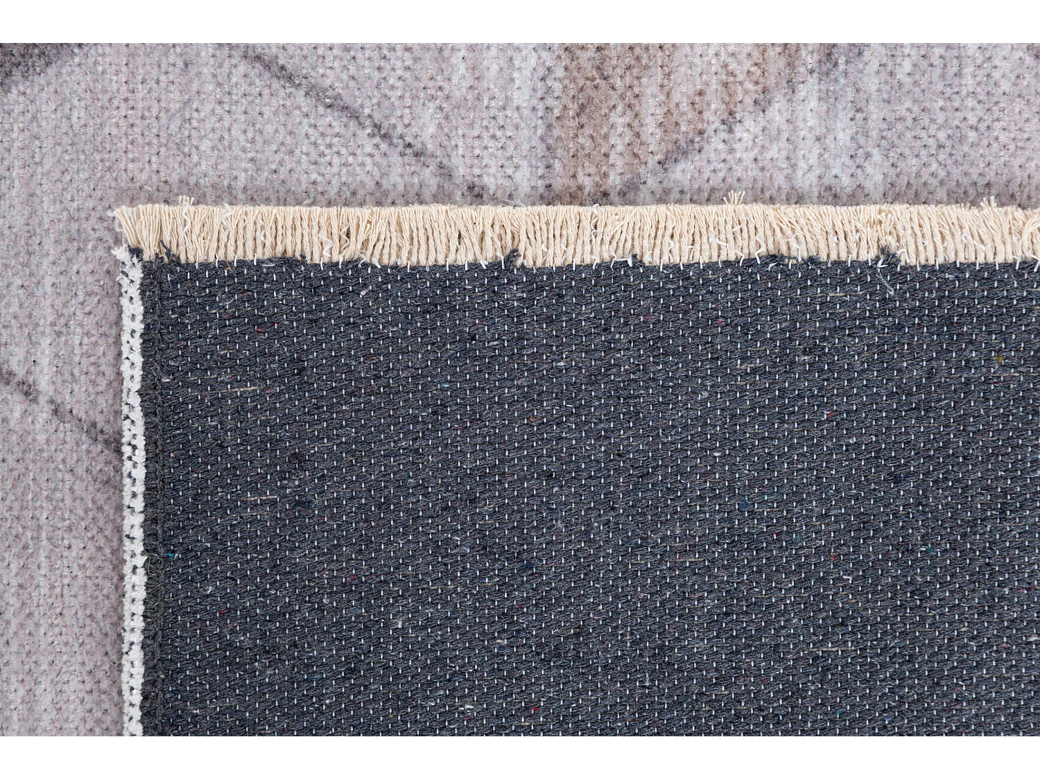 Läufer-Wollteppich 76x448 Beige Kaizar