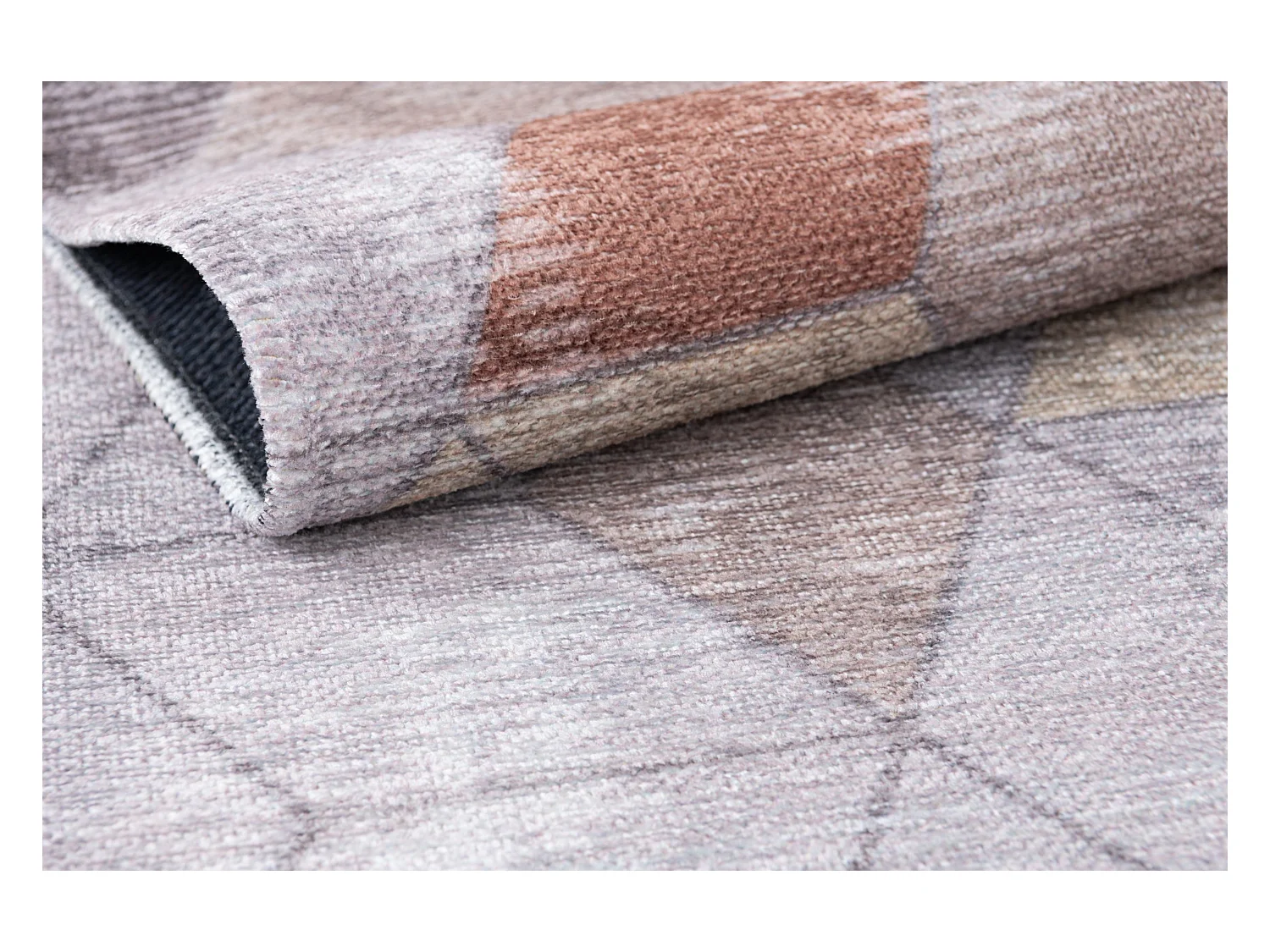Tappeto per corridoio in lana 76x448 beige Kaizar