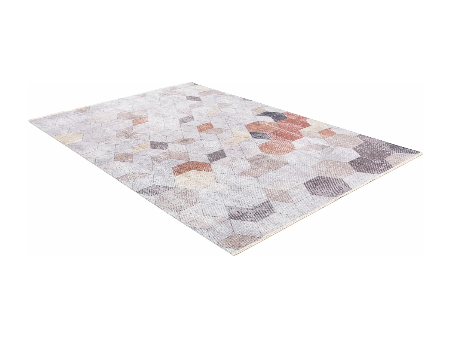 Tapis de couloir en laine 76x448 beige Kaizar