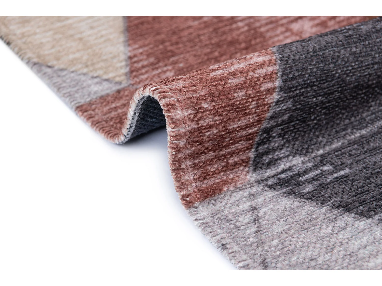 Tapis de couloir en laine 76x448 beige Kaizar