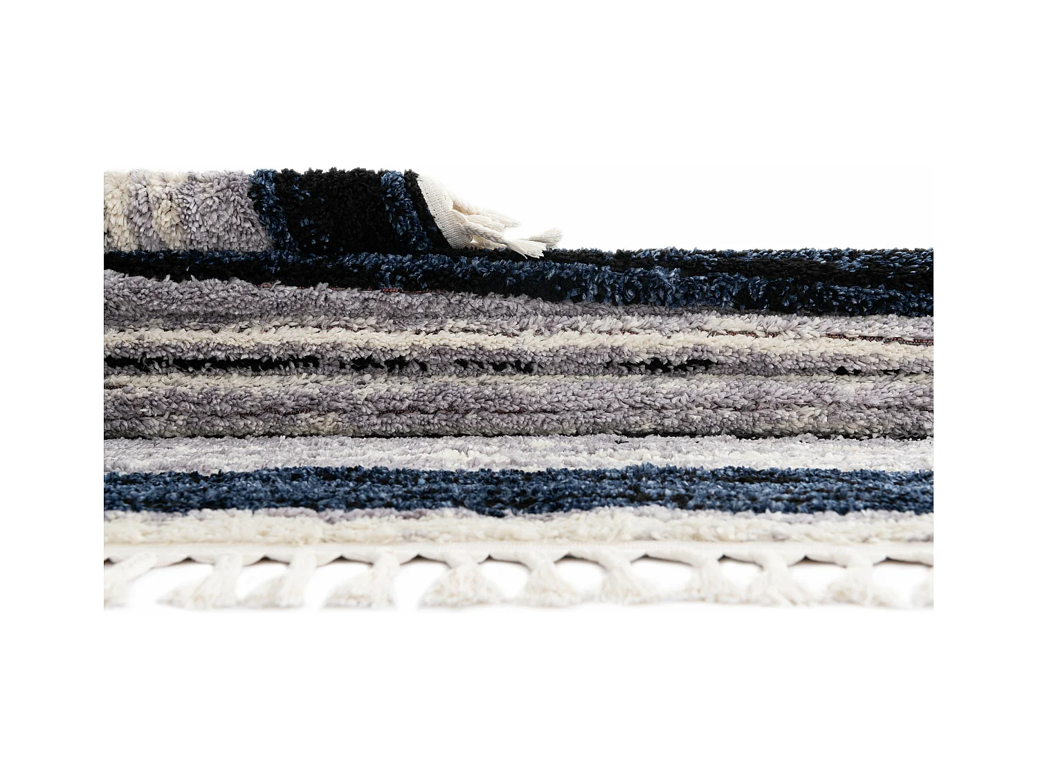 Tapis shaggy 240x305 Bleu Frauenfeldnea