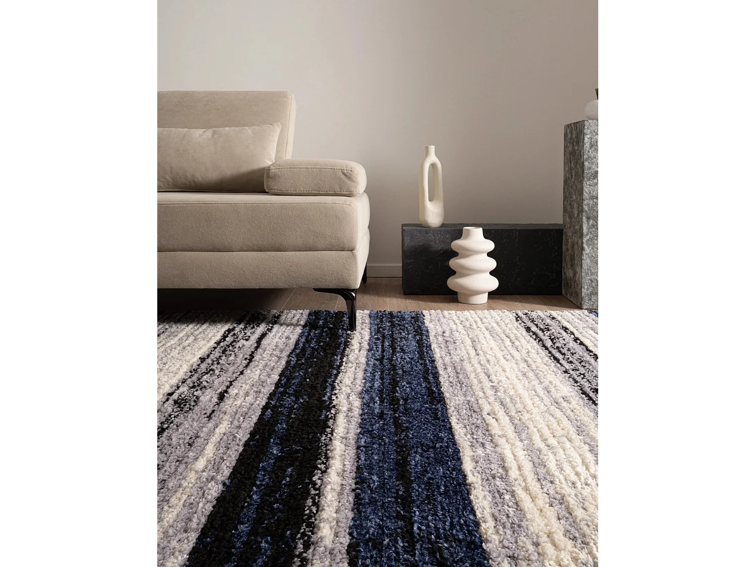 Hoogpolig tapijt 305x240 Blauw Frauenfeldnea