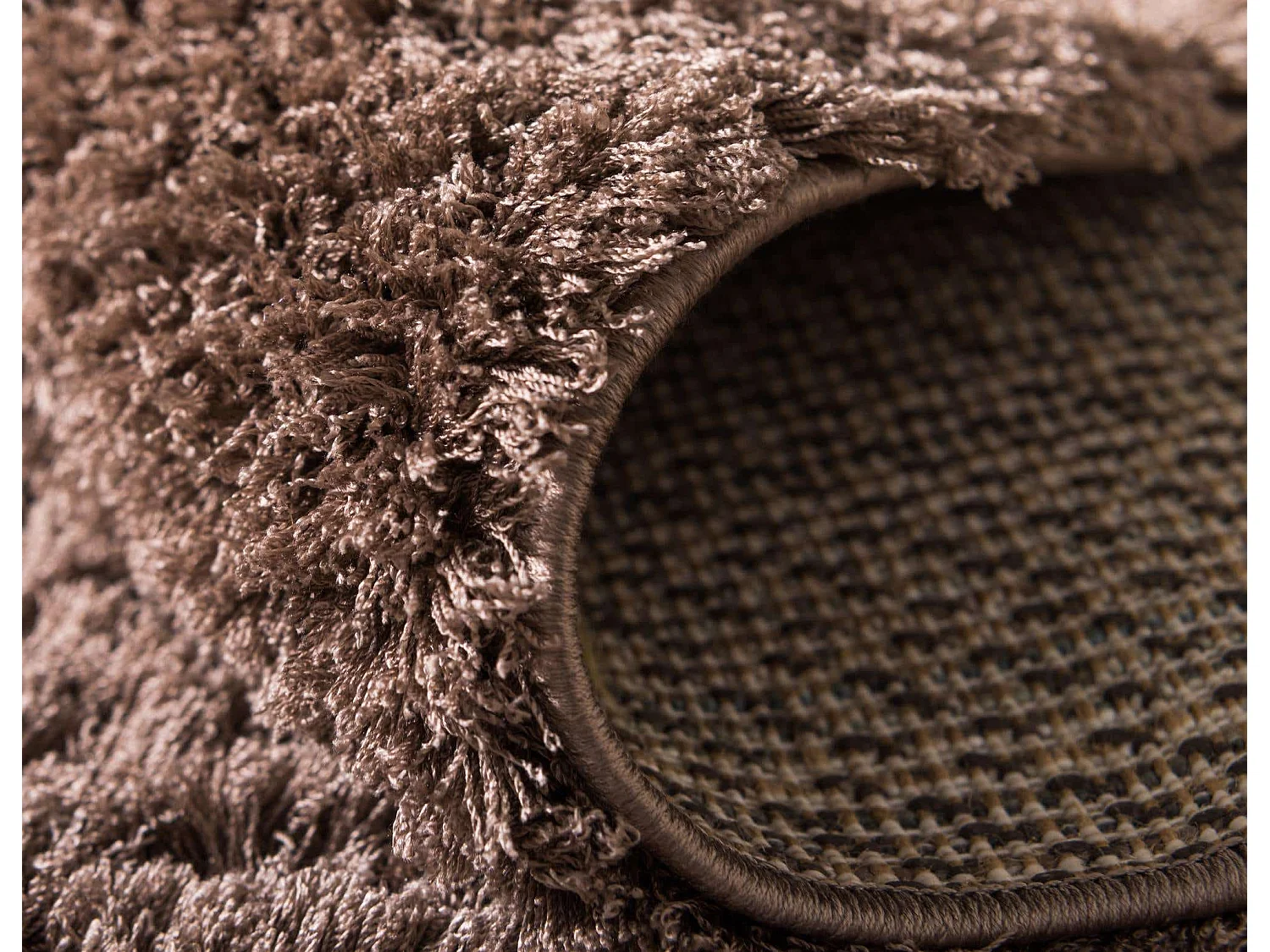 Tapis shaggy 240x305 brun Luzern