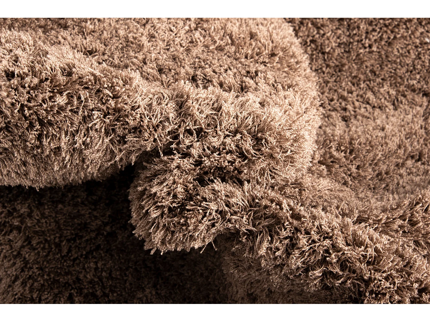 Tapis shaggy 240x305 brun Luzern