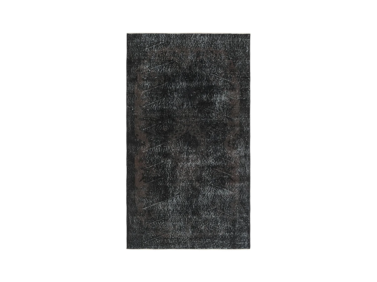 Tapis de laine 114x203 noir Ultra Vintage