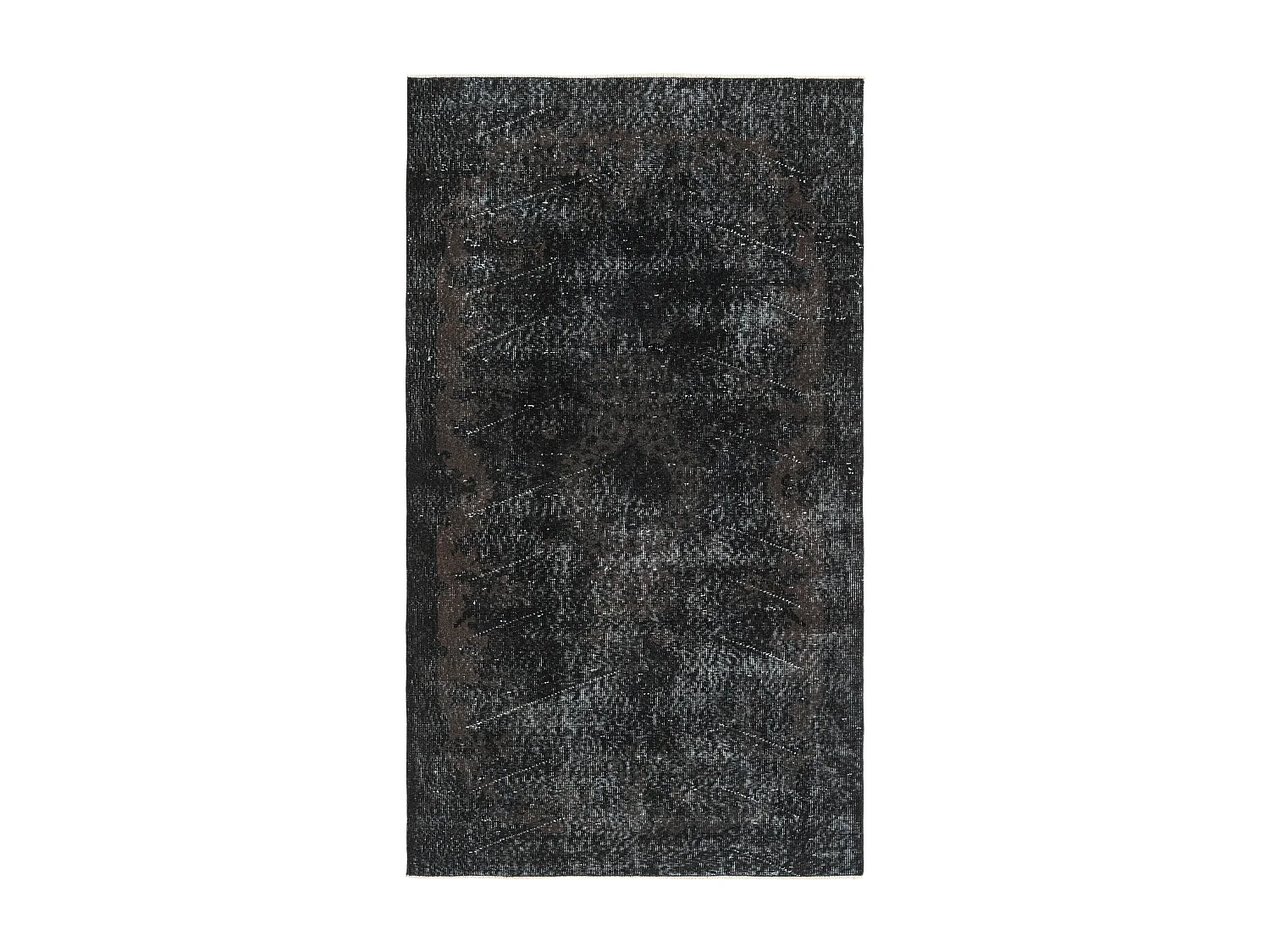 Tapis de laine 114x203 noir Ultra Vintage