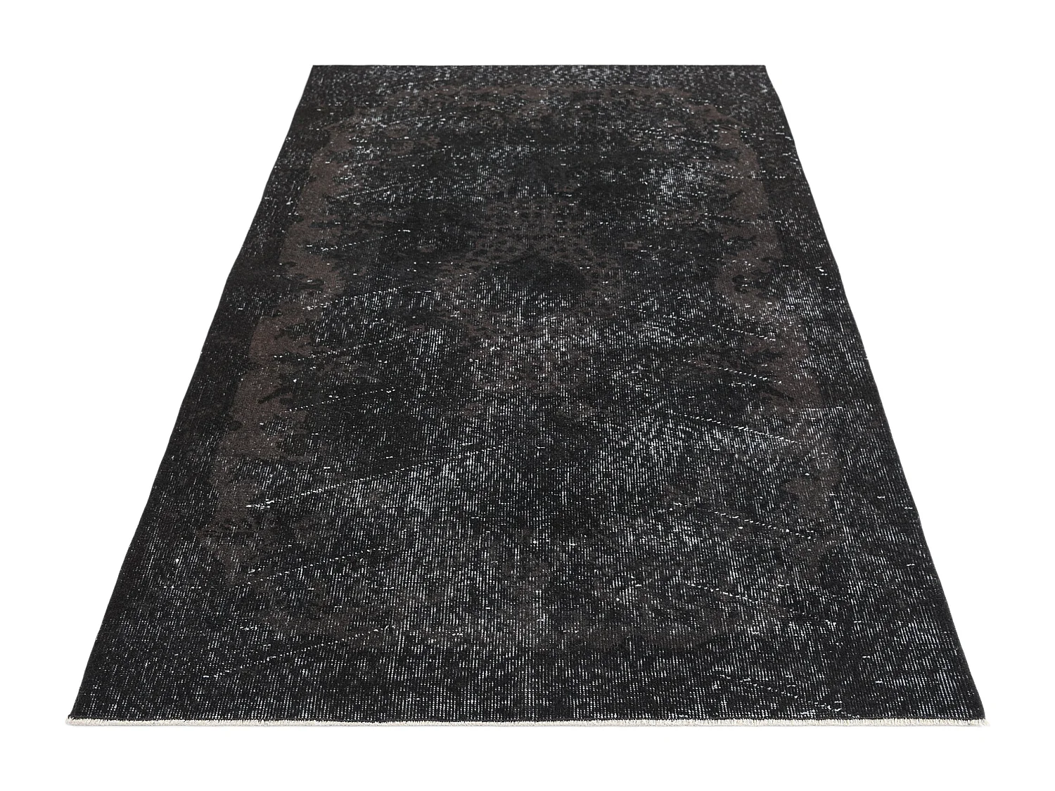 Tapis de laine 114x203 noir Ultra Vintage