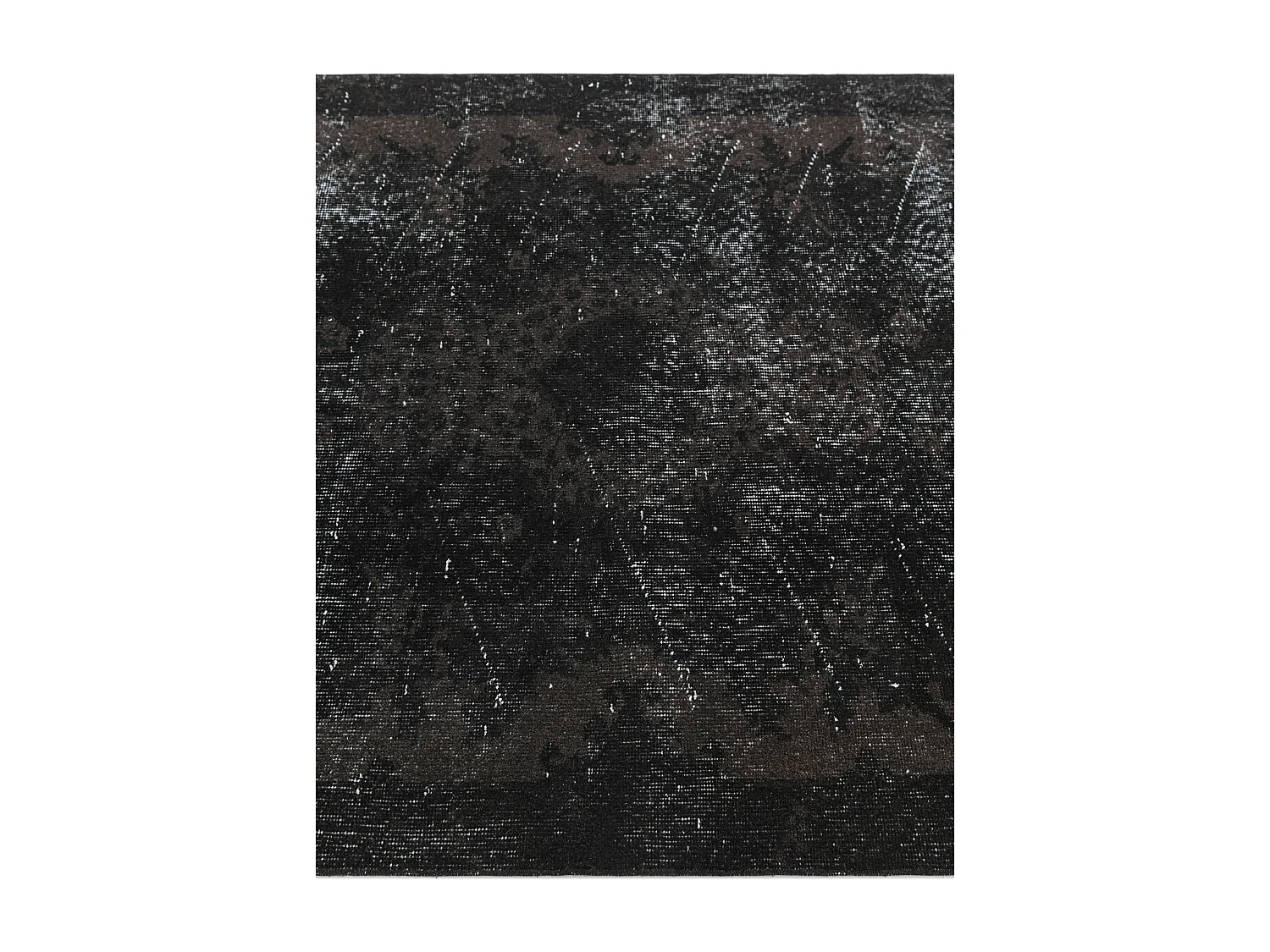 Tapis de laine 114x203 noir Ultra Vintage