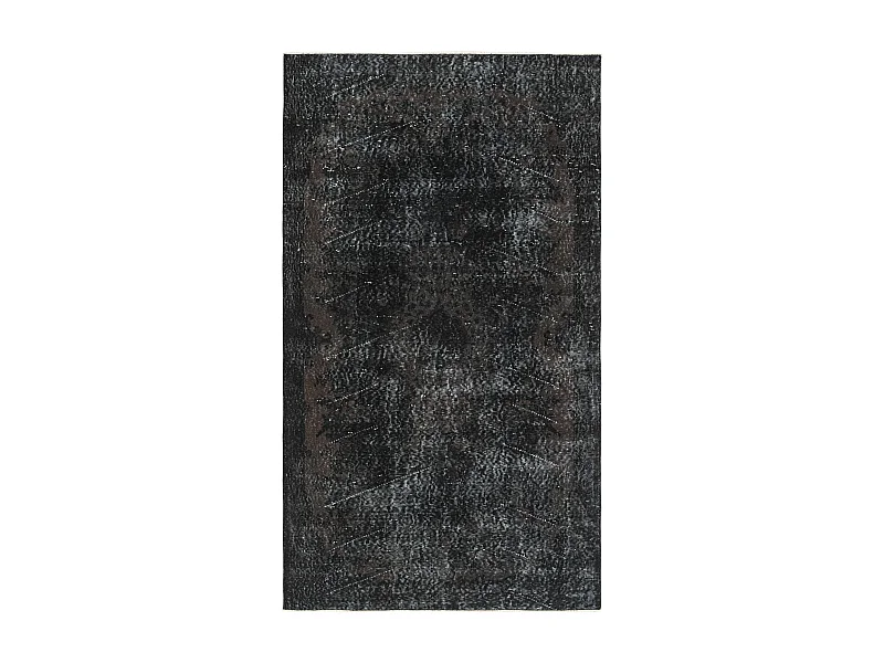 Tapis de laine 114x203 noir Ultra Vintage