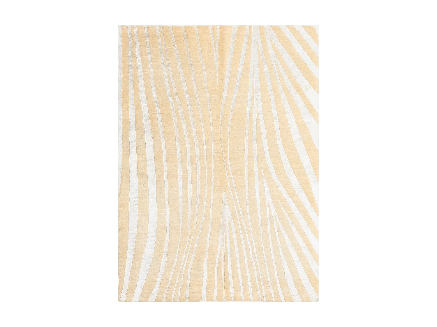 Tapis de laine 140x196 jaune Darya