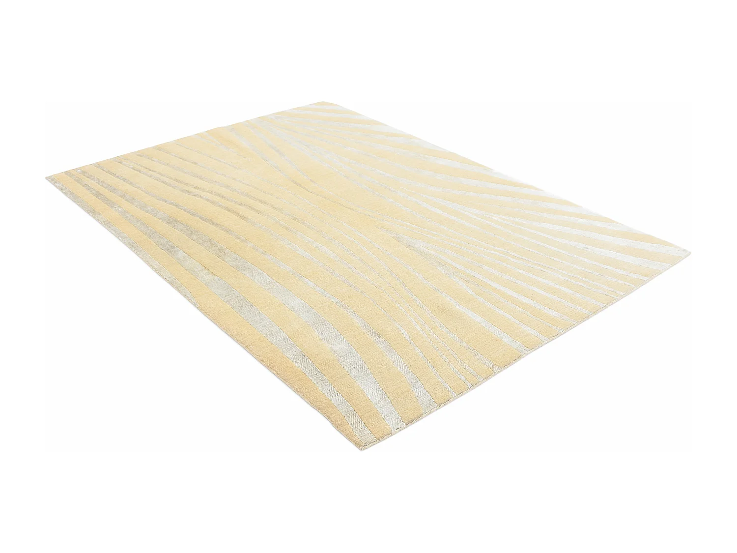 Tapis de laine 140x196 jaune Darya