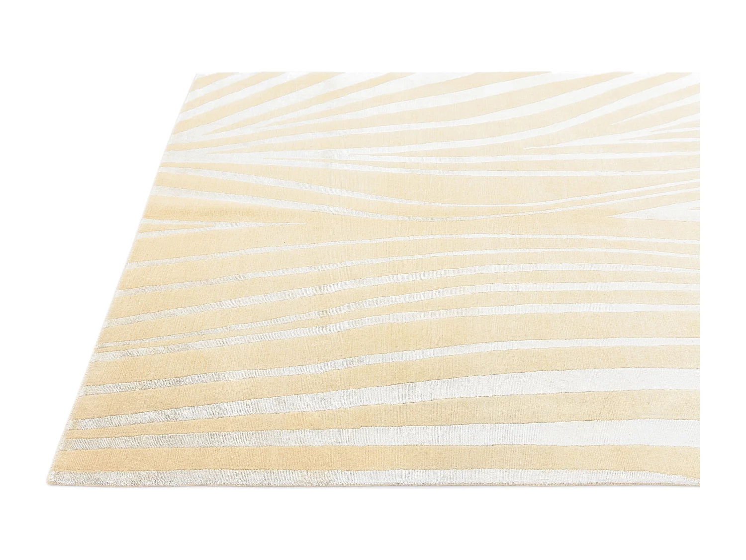 Tapis de laine 140x196 jaune Darya