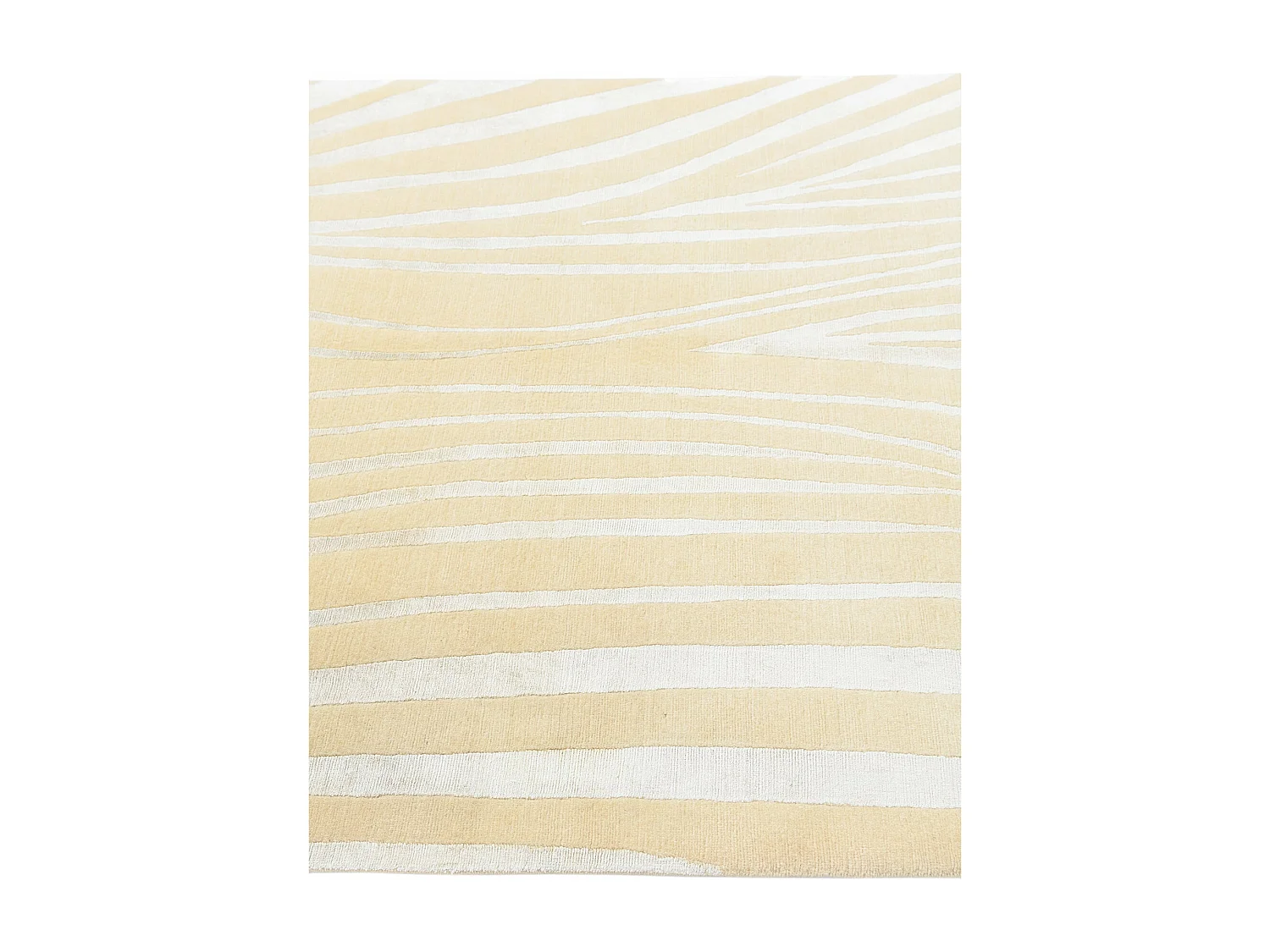 Tapis de laine 140x196 jaune Darya