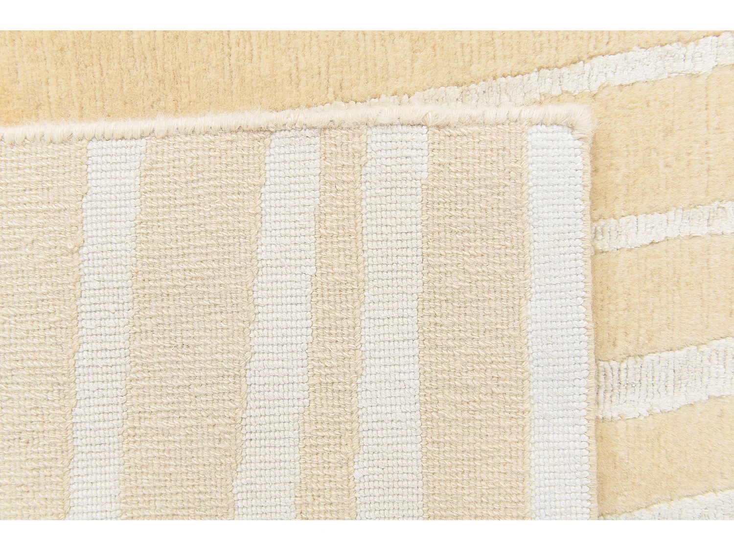 Tapis de laine 140x196 jaune Darya