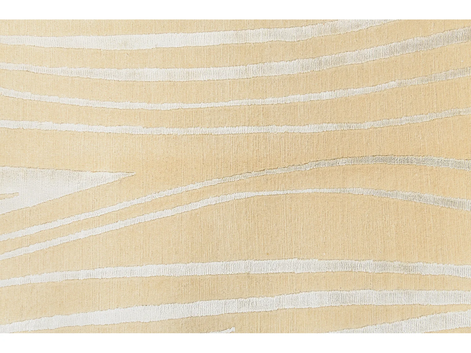 Tapis de laine 140x196 jaune Darya