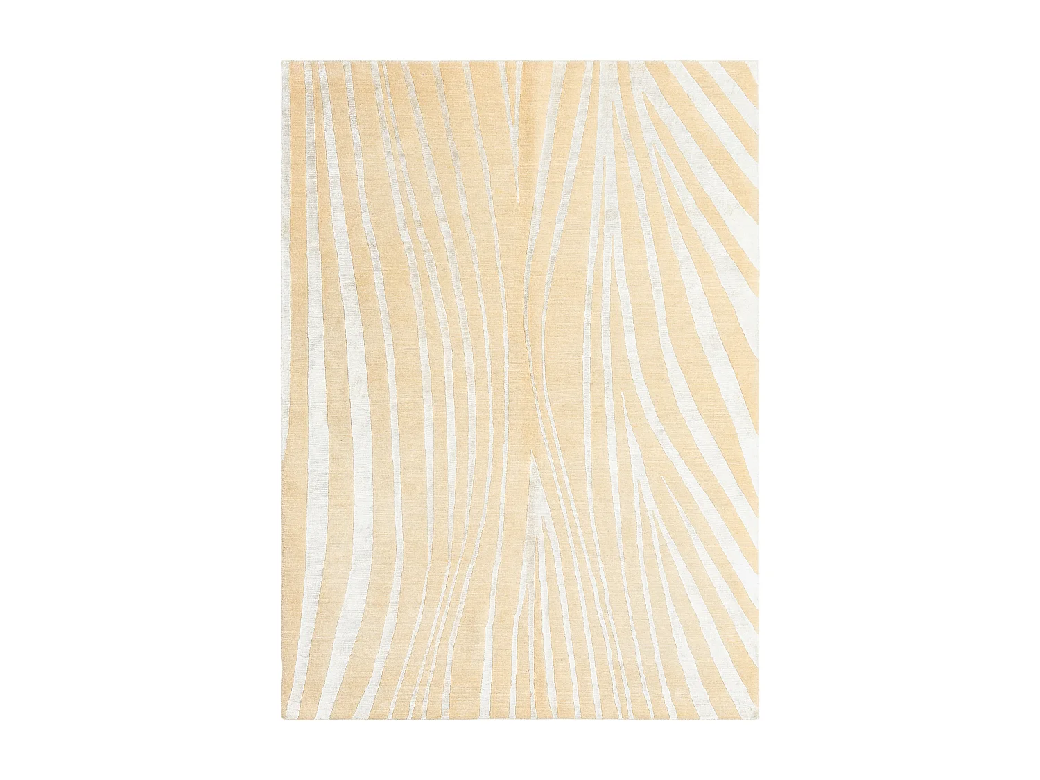 Tapis de laine 140x196 jaune Darya