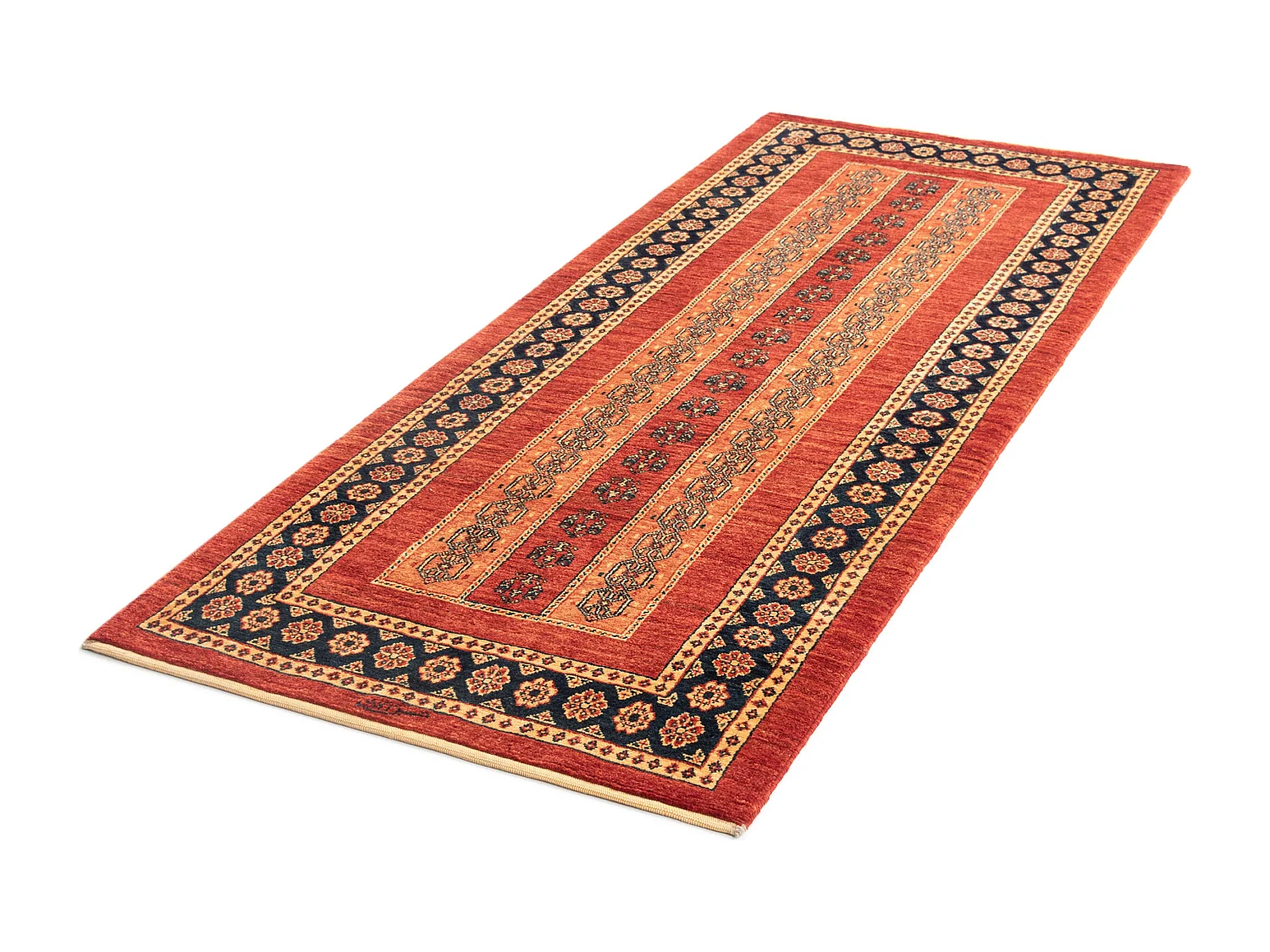 Tapis de couloir en laine 85x207 rouge Kashkuli