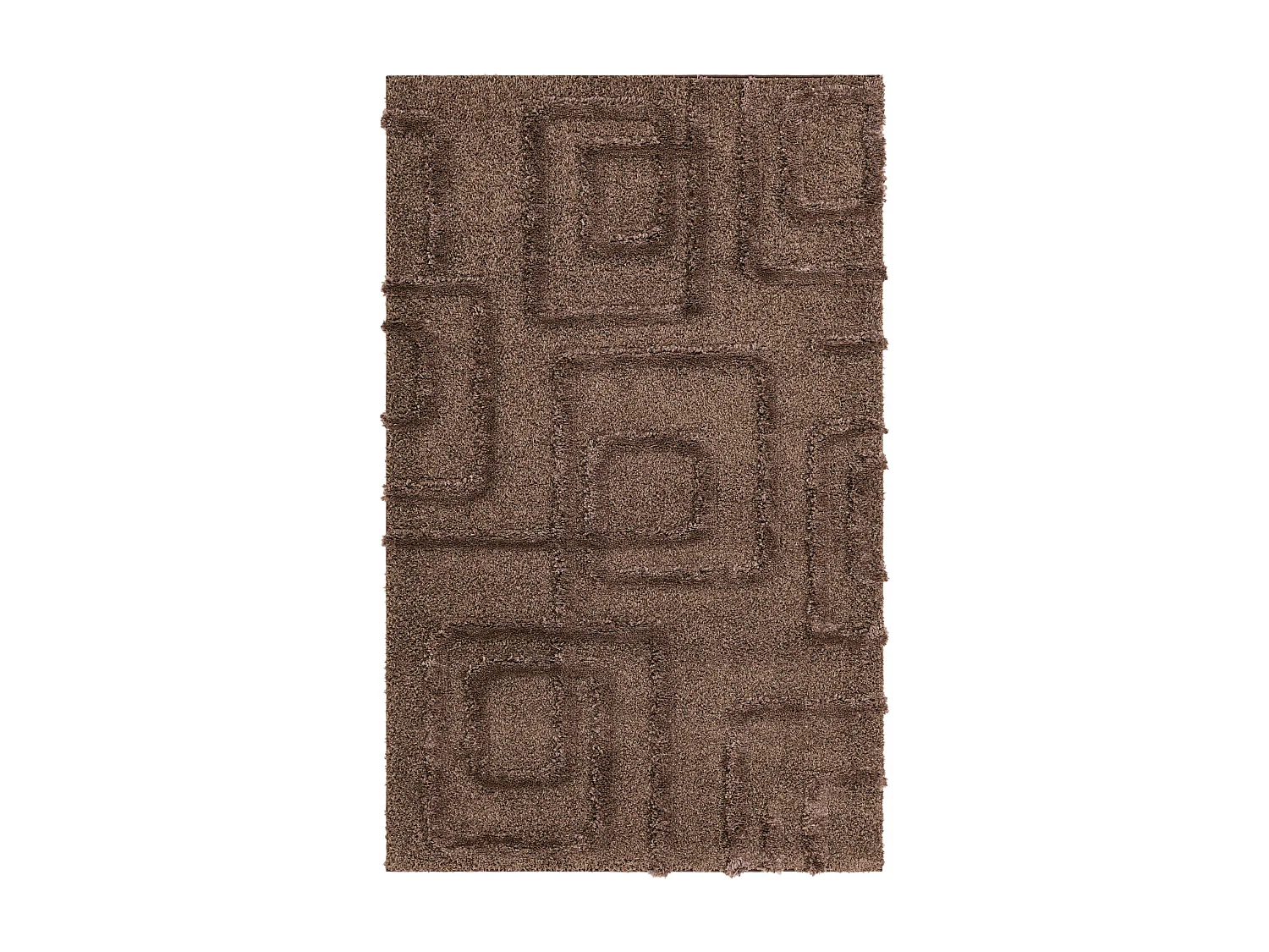 Tapis shaggy 160x245 marron foncé Thun Artem