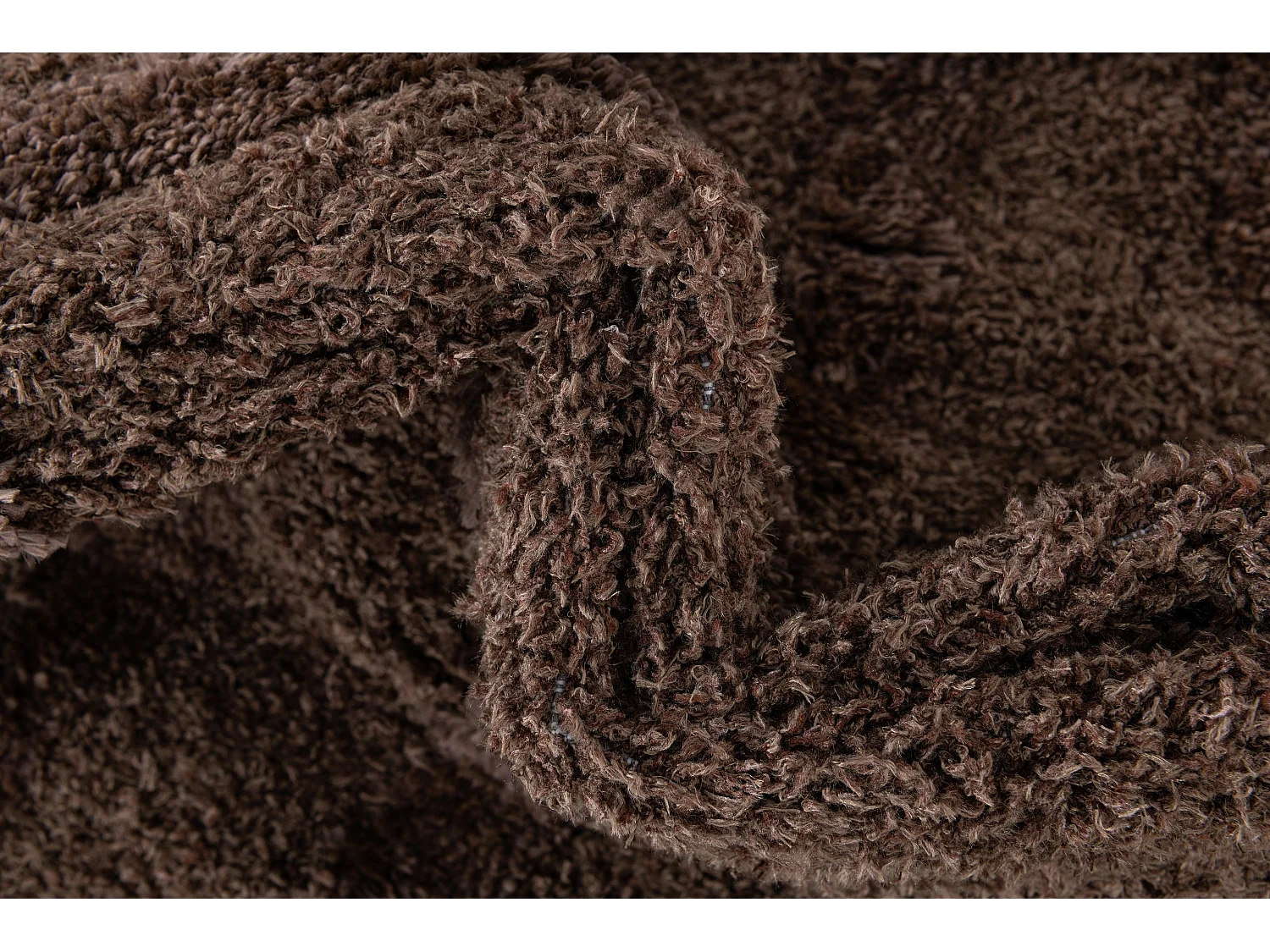 Tapis shaggy 160x245 marron foncé Thun Artem