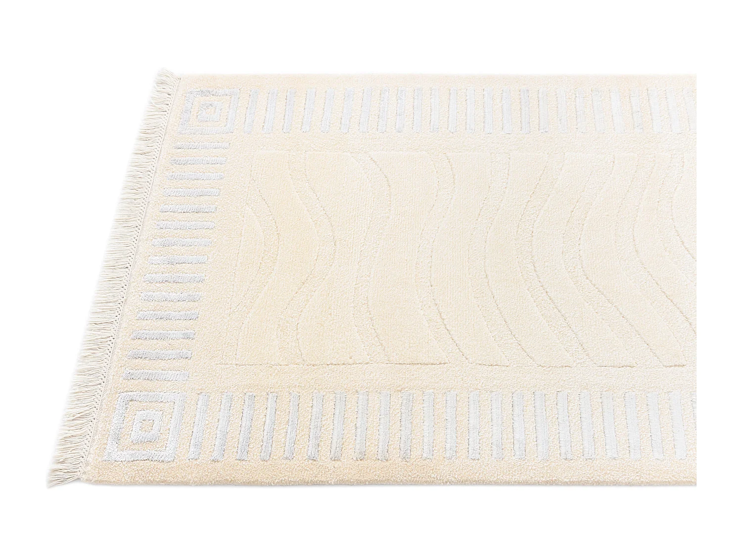 Tappeto per corridoio in lana 84x401 beige Darya