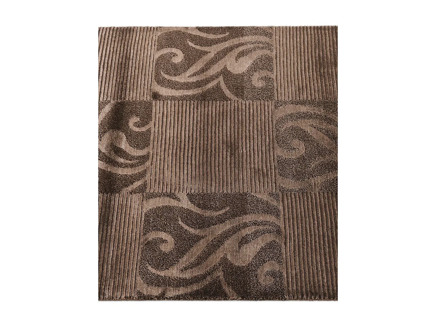 Läufer-Wollteppich 79x201 Braun Darya