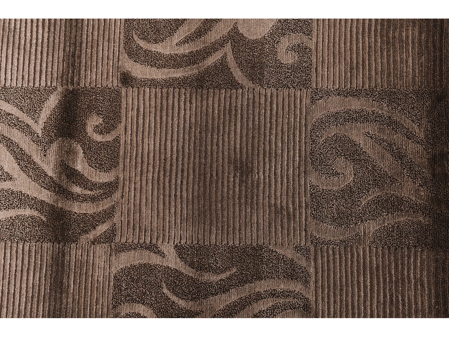 Läufer-Wollteppich 79x201 Braun Darya