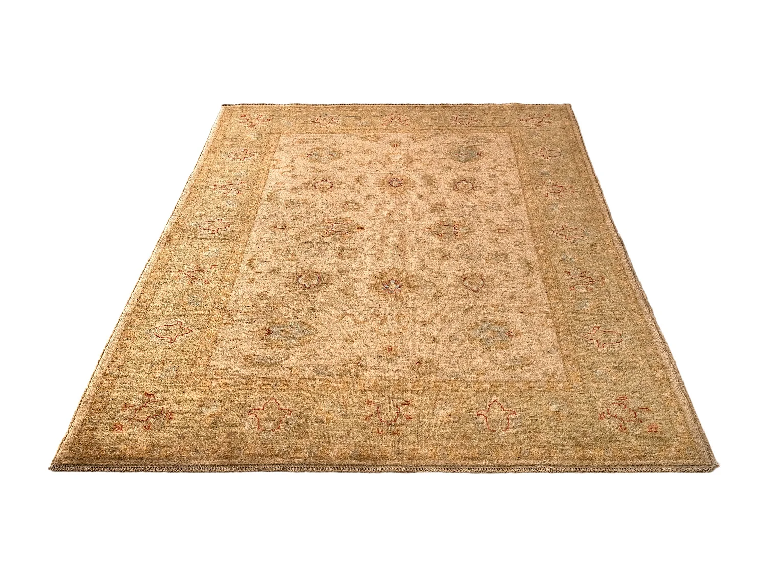 Tapis de laine 150x212 beige Ziegler
