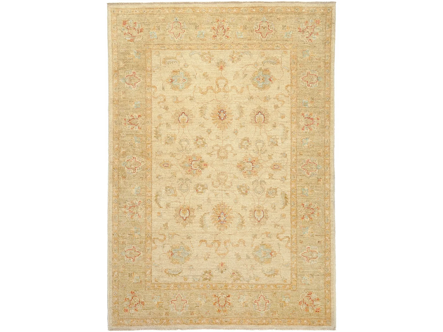 Tapis de laine 150x212 beige Ziegler