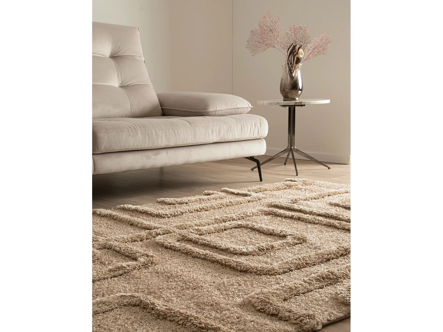 Tapis shaggy 125x185 brun Thun Artem
