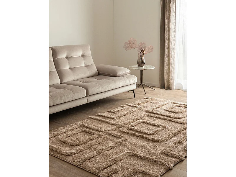 Tapis shaggy 125x185 brun Thun Artem