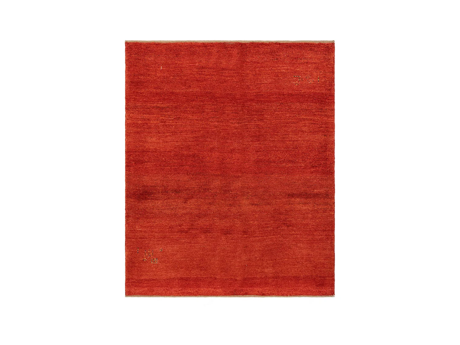 Tapis de laine 154x187 rouge Gabbeh Shouli