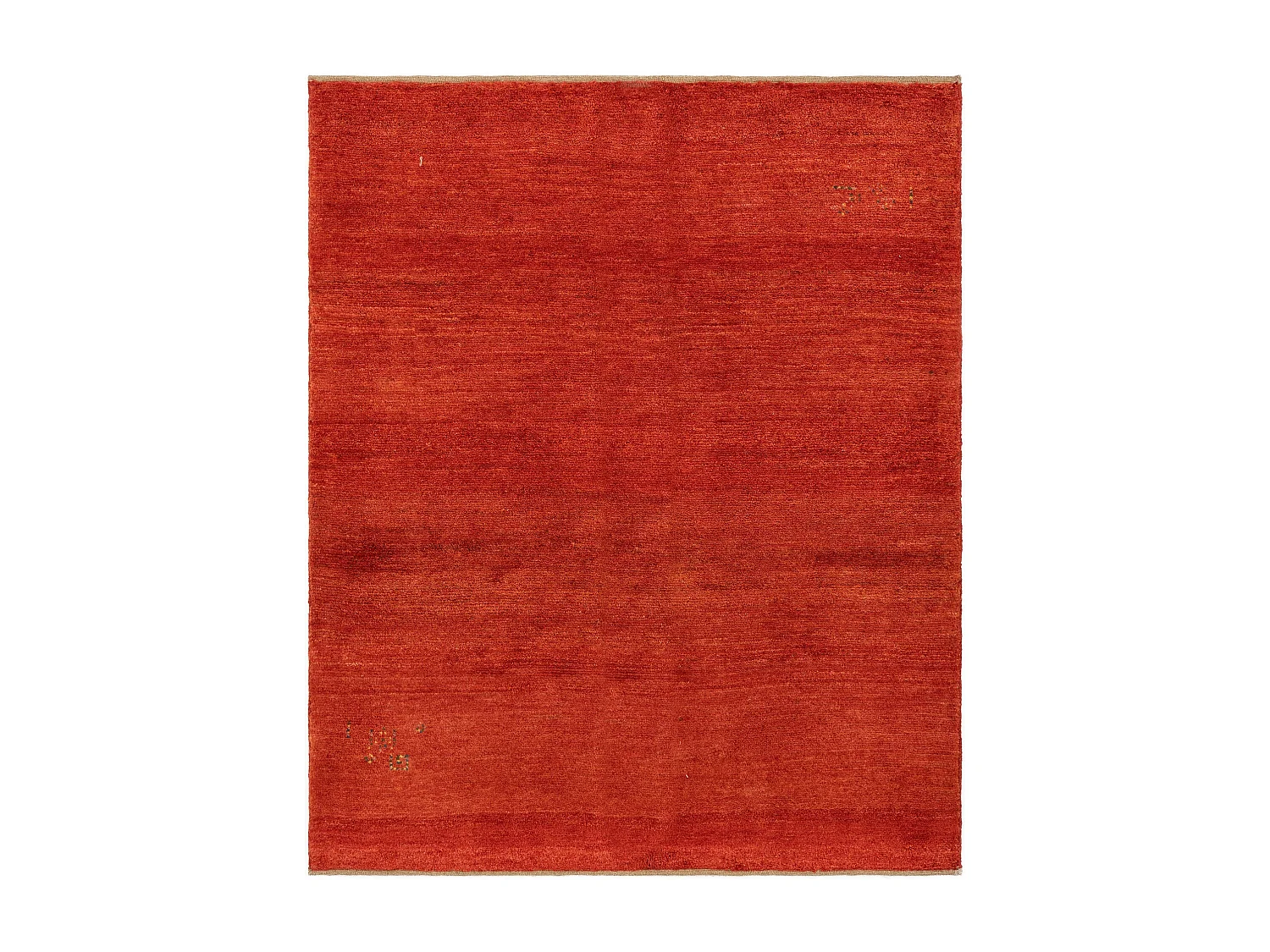 Tapis de laine 154x187 rouge Gabbeh Shouli
