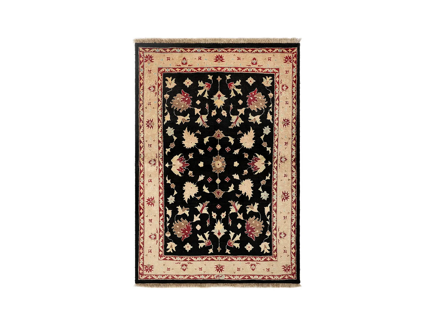 Tapis de laine 156x226 noir Ziegler