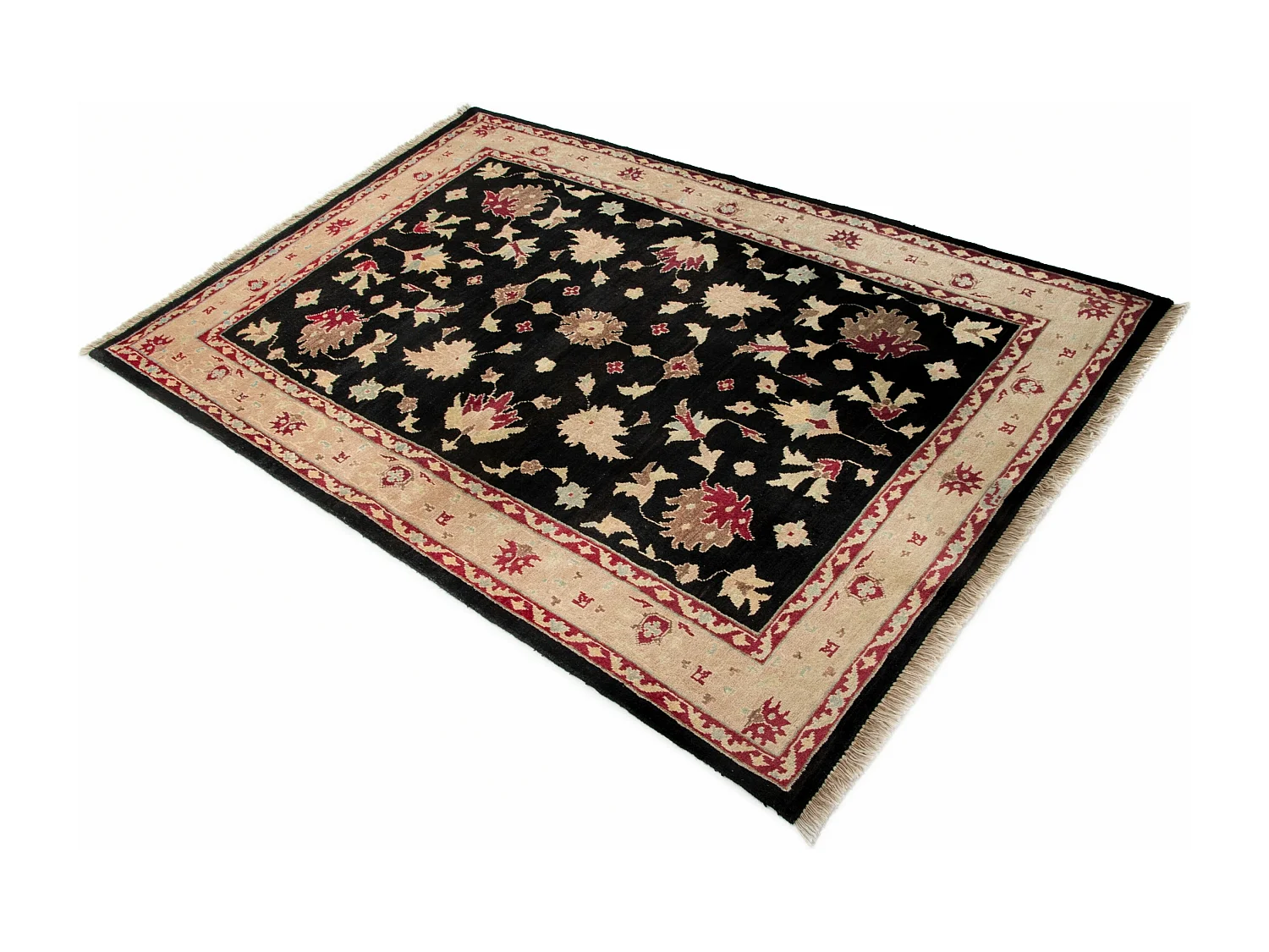 Tapis de laine 156x226 noir Ziegler