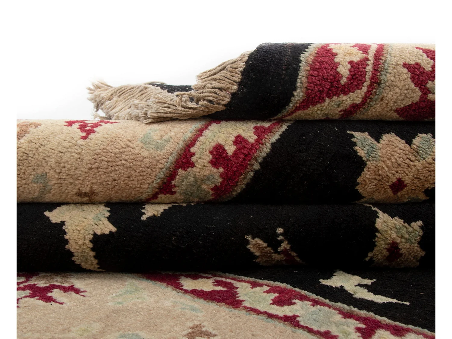 Tapis de laine 156x226 noir Ziegler