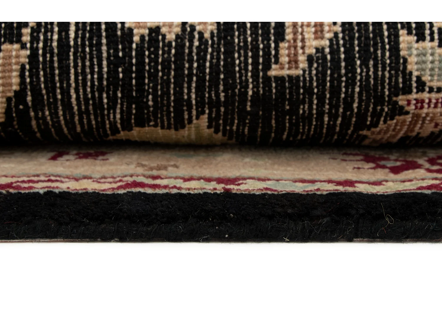 Tapis de laine 156x226 noir Ziegler