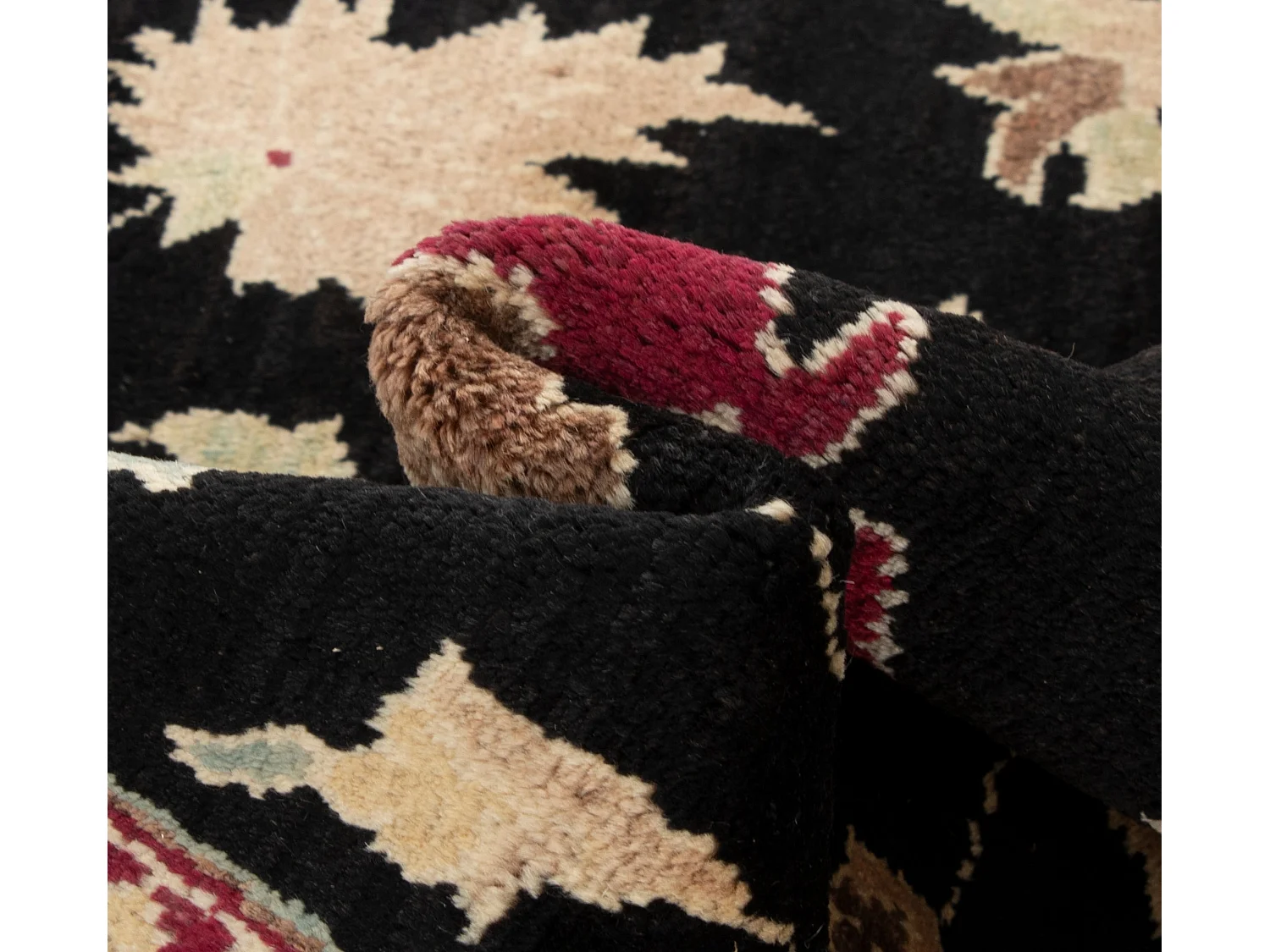 Tapis de laine 156x226 noir Ziegler