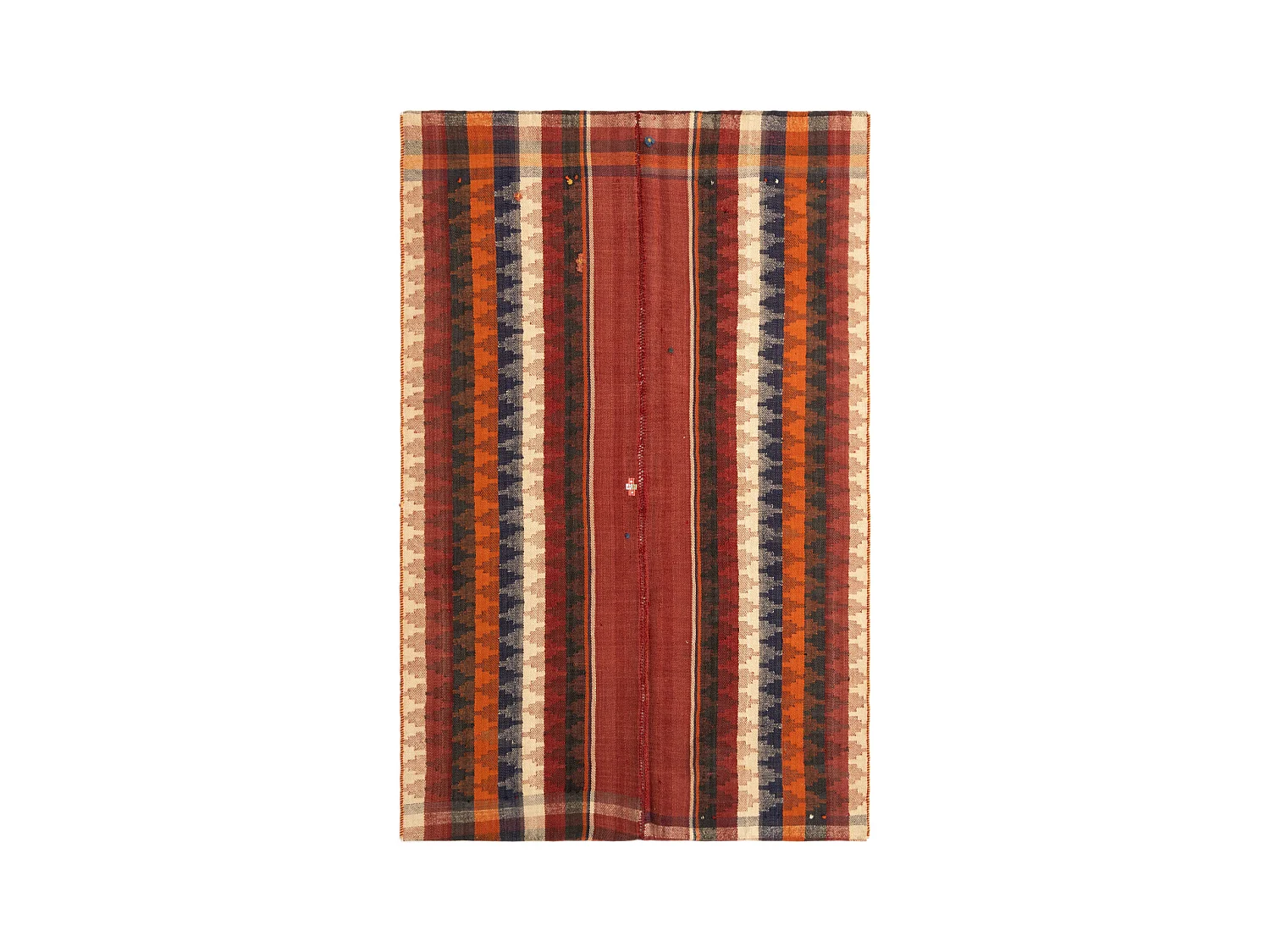 Tapis de laine 130x201 rouge Jajim