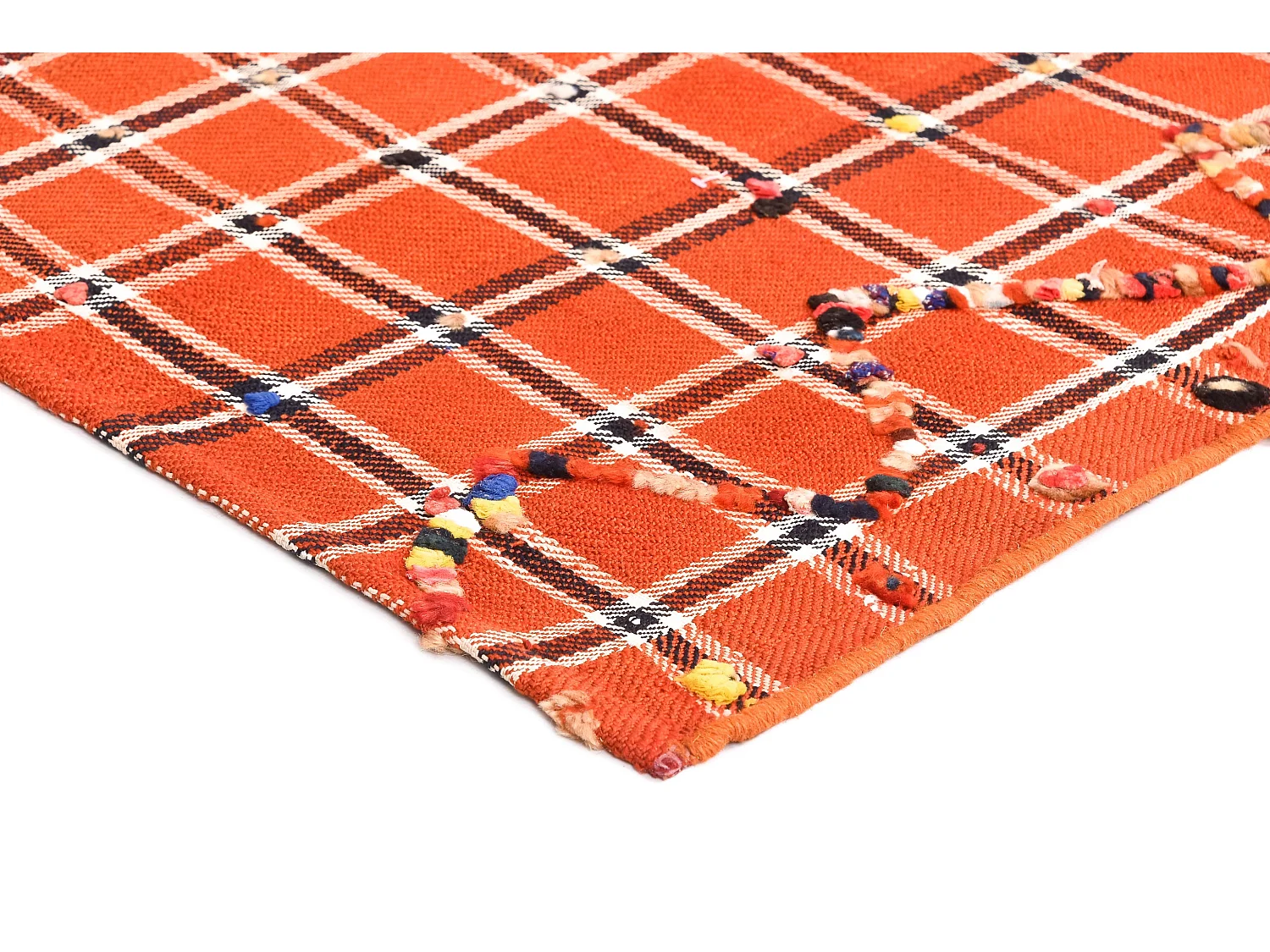 Wollteppich 140x184 Orange Jajim