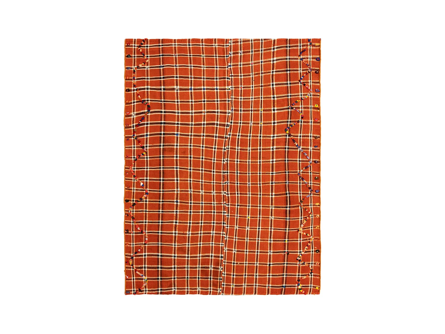 Tapis de laine 140x184 orange Jajim