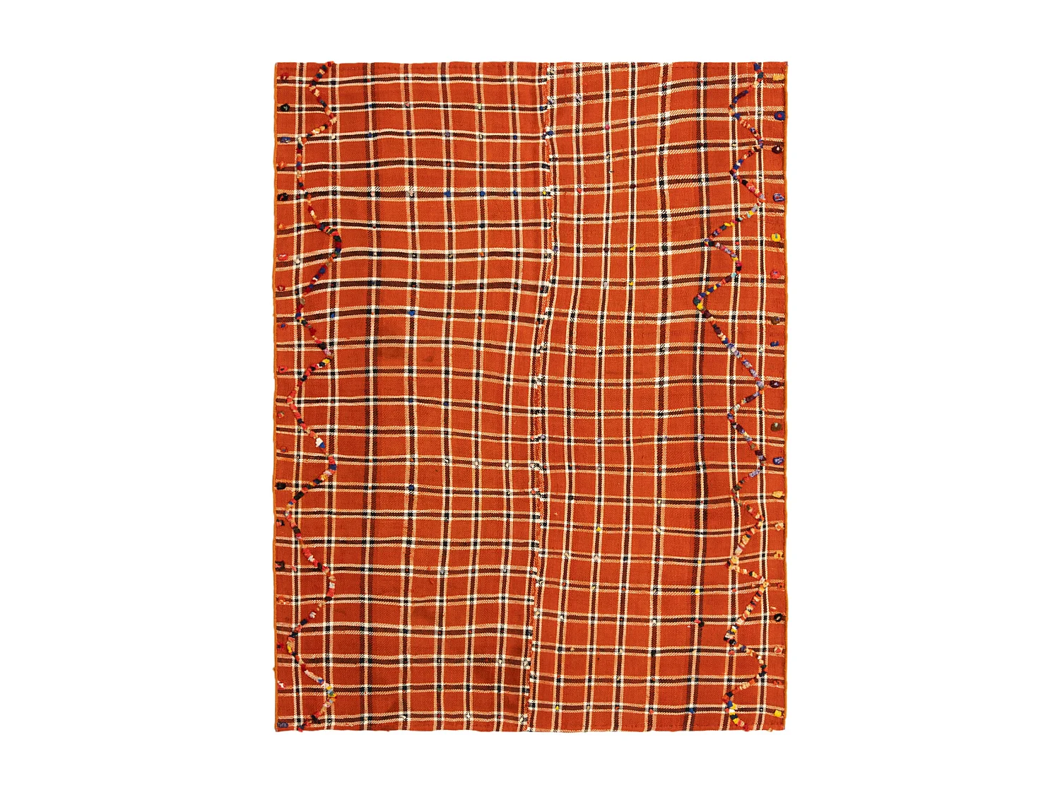 Tapis de laine 140x184 orange Jajim